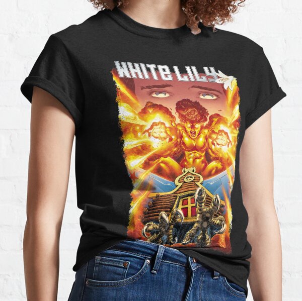 Baba Yaga's Hut and Fiery Avenger - White Lily Classic T-Shirt