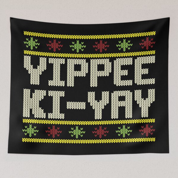 Item preview, Funny Yippee Ki-Yay Christmas Cross Stitch designed and sold by roboticaldad.