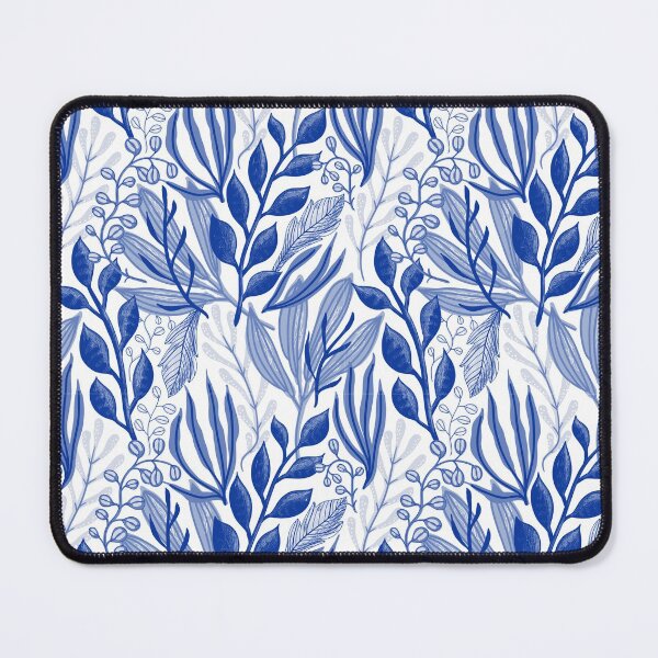 Item preview, Blue and White Vintage Flower Pattern designed and sold by myabstractmind.