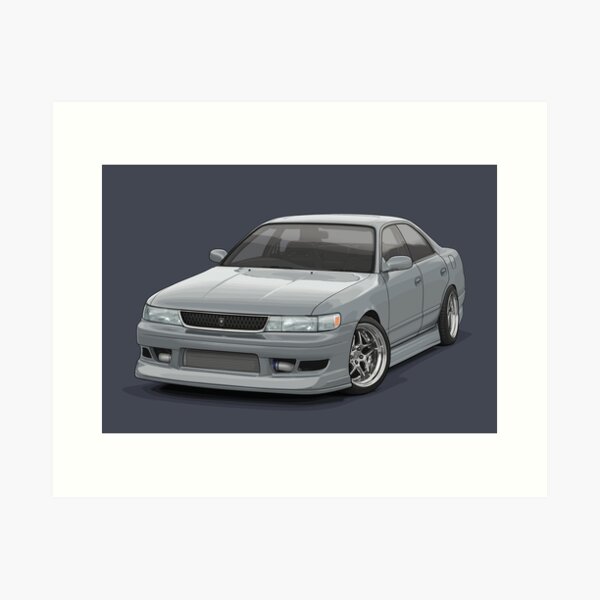 Chaser jzx90 Grey/silver | Art Print