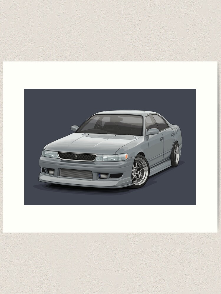 Chaser jzx90 Grey/silver | Art Print