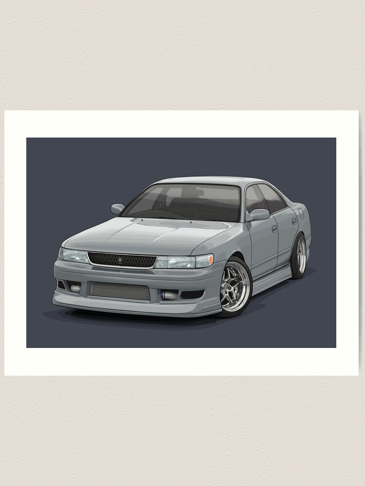 Chaser jzx90 Grey/silver | Art Print