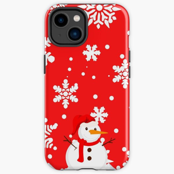 Conception mignonne de bonhomme de neige pour la saison de Noël et d'hiver Coque antichoc iPhone