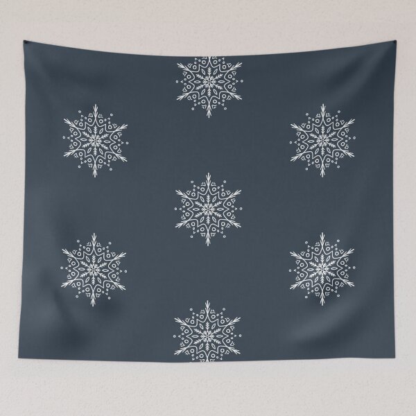 Item preview, Dark blue Snowflakes designed and sold by Nataliia Kholodniak.