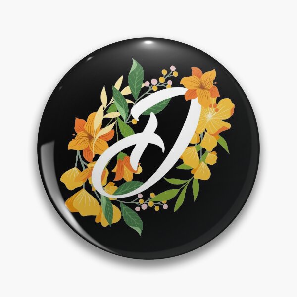 Item preview, Letter D Capital Alphabet Flowers Monogram Initial Garden designed and sold by skulltshirt.