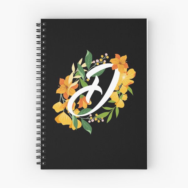 Item preview, Letter D Capital Alphabet Flowers Monogram Initial Garden designed and sold by skulltshirt.