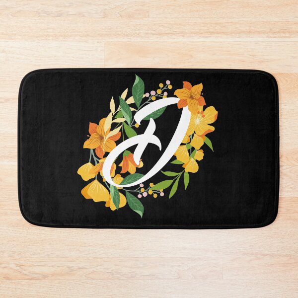 Item preview, Letter D Capital Alphabet Flowers Monogram Initial Garden designed and sold by skulltshirt.