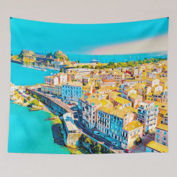 Item preview, Corfu Skyline designed and sold by Sofia-Draws.