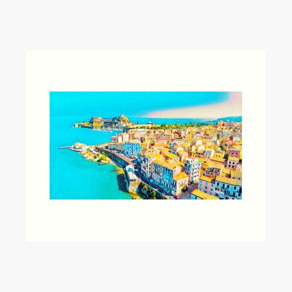 Item preview, Corfu Skyline designed and sold by Sofia-Draws.