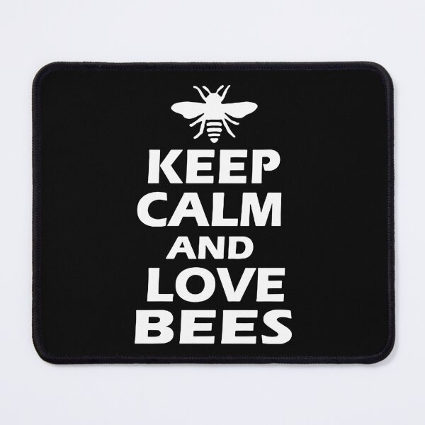 Item preview, Keep Calm and Love Honey Bee Collecting Honey Love bumble bee ,Gift friend Funny Art Design Happy Apparel Essential Inspiration Joy Mood designed and sold by DesignByHeartUK.
