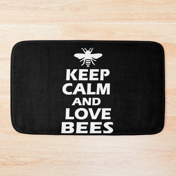 Item preview, Keep Calm and Love Honey Bee Collecting Honey Love bumble bee ,Gift friend Funny Art Design Happy Apparel Essential Inspiration Joy Mood designed and sold by DesignByHeartUK.