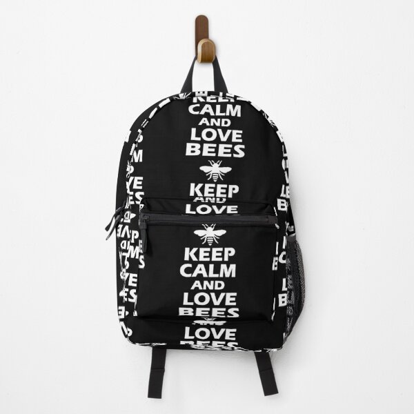Item preview, Keep Calm and Love Honey Bee Collecting Honey Love bumble bee ,Gift friend Funny Art Design Happy Apparel Essential Inspiration Joy Mood designed and sold by DesignByHeartUK.