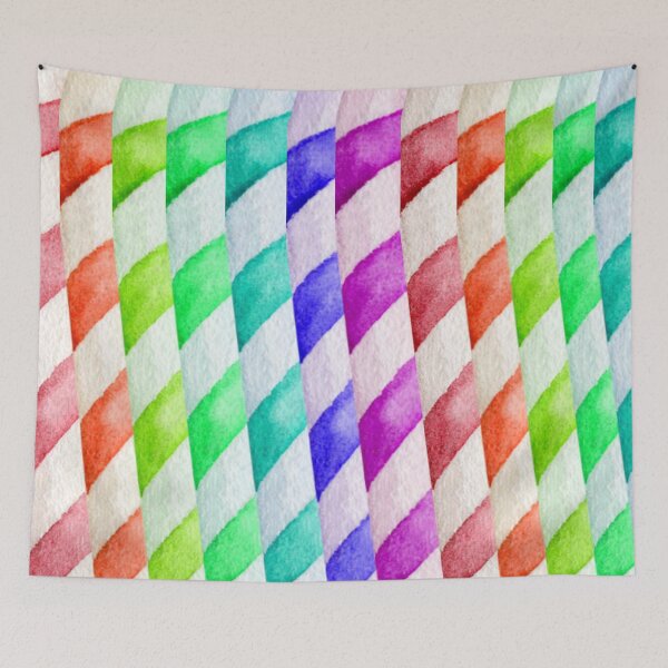 Item preview, Rainbow Candy Cane Striped Pattern designed and sold by Wheeler-Styl3.