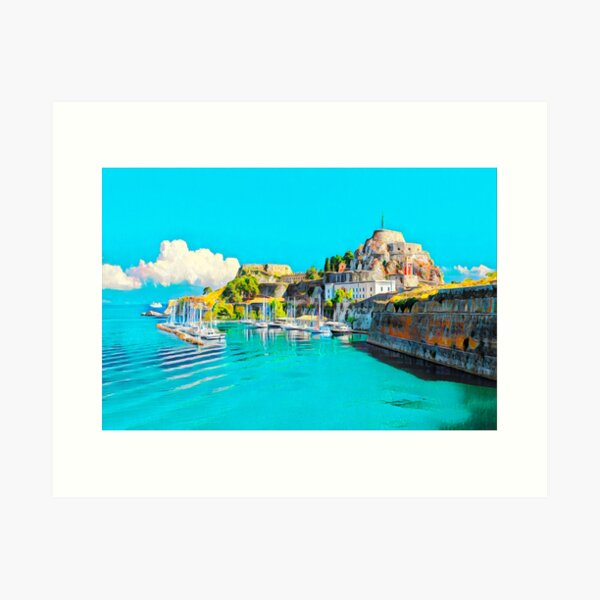 Summer in Corfu Art Print