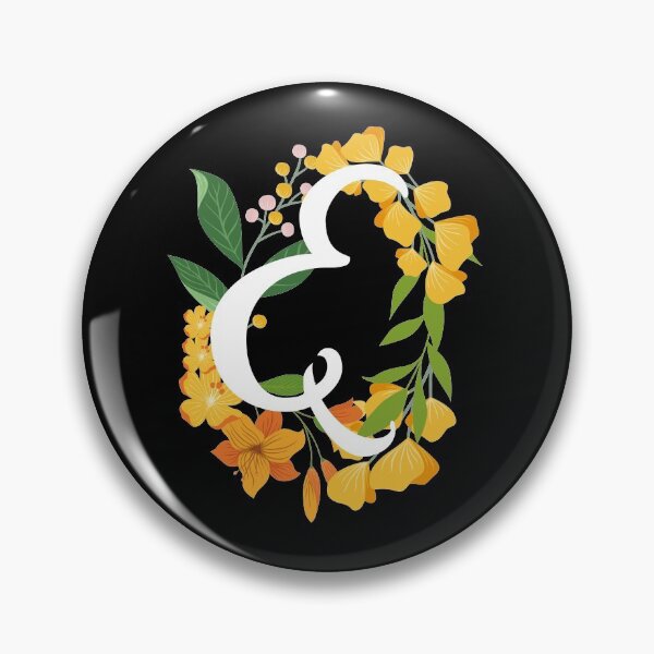 Item preview, Letter E Capital Alphabet Flowers Monogram Initial Garden designed and sold by skulltshirt.