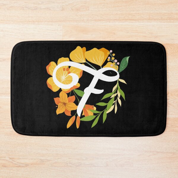 Item preview, Letter F Capital Alphabet Flowers Monogram Initial Garden designed and sold by skulltshirt.