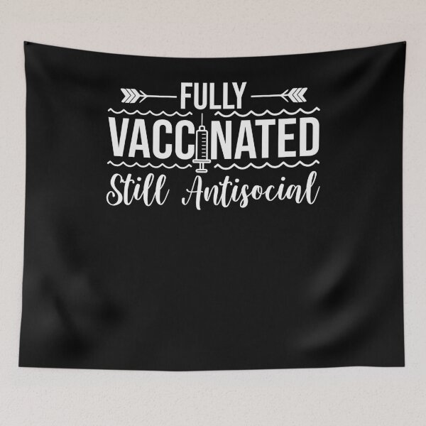 Item preview, Fully christmas vaccinated still antisocial designed and sold by JustBeReale.