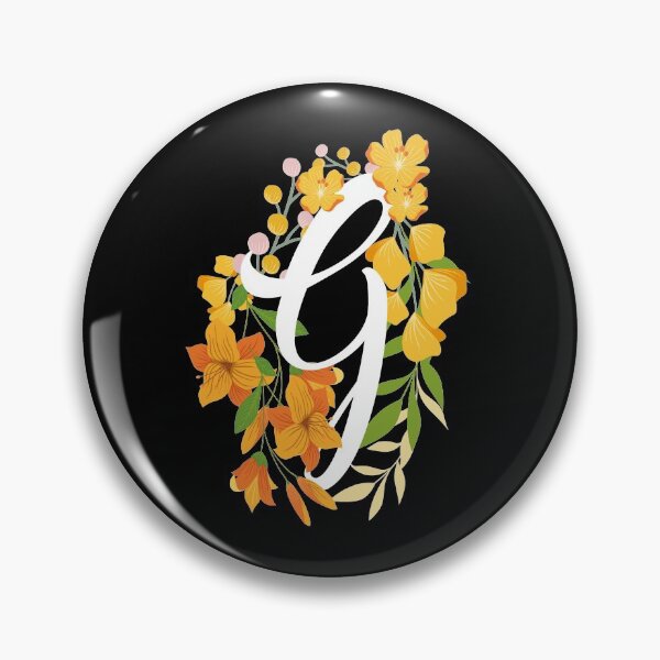 Item preview, Letter G Capital Alphabet Flowers Monogram Initial Garden designed and sold by skulltshirt.