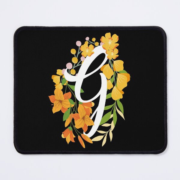 Item preview, Letter G Capital Alphabet Flowers Monogram Initial Garden designed and sold by skulltshirt.