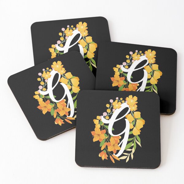 Item preview, Letter G Capital Alphabet Flowers Monogram Initial Garden designed and sold by skulltshirt.