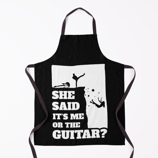 Item preview, Mens She Said Its Me Or The Guitar? Funny guitarist graphic designed and sold by theodoros20.