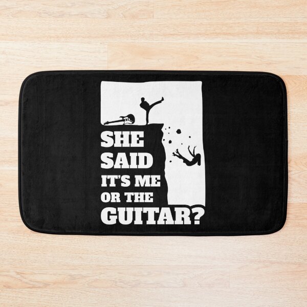 Item preview, Mens She Said Its Me Or The Guitar? Funny guitarist graphic designed and sold by theodoros20.