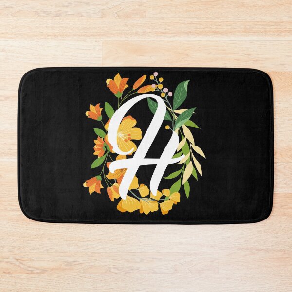Item preview, Letter H Capital Alphabet Flowers Monogram Initial Garden designed and sold by skulltshirt.