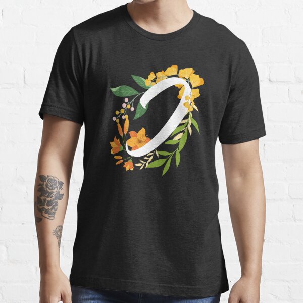 Flower & Garden Monogram Embroidered T-shirt 