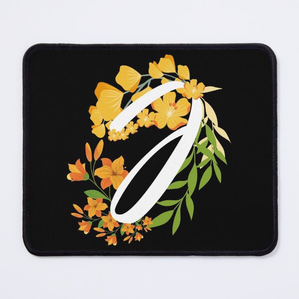 Item preview, Letter J Capital Alphabet Flowers Monogram Initial Garden designed and sold by skulltshirt.