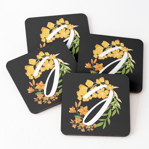 Item preview, Letter J Capital Alphabet Flowers Monogram Initial Garden designed and sold by skulltshirt.