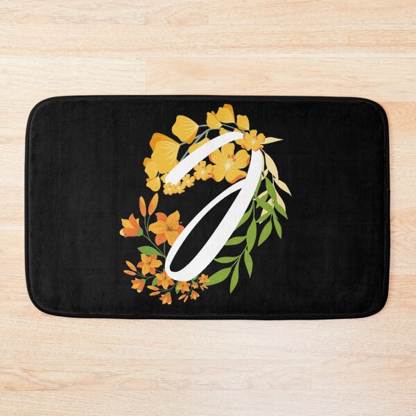 Item preview, Letter J Capital Alphabet Flowers Monogram Initial Garden designed and sold by skulltshirt.