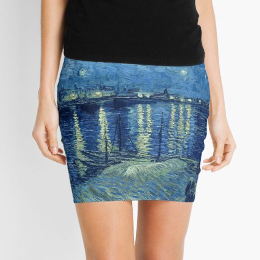 Vincent van Gogh - Starry Night over the Rhone Mini Skirt