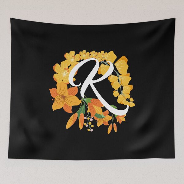 Item preview, Letter k Capital Alphabet Flowers Monogram Initial Garden designed and sold by skulltshirt.