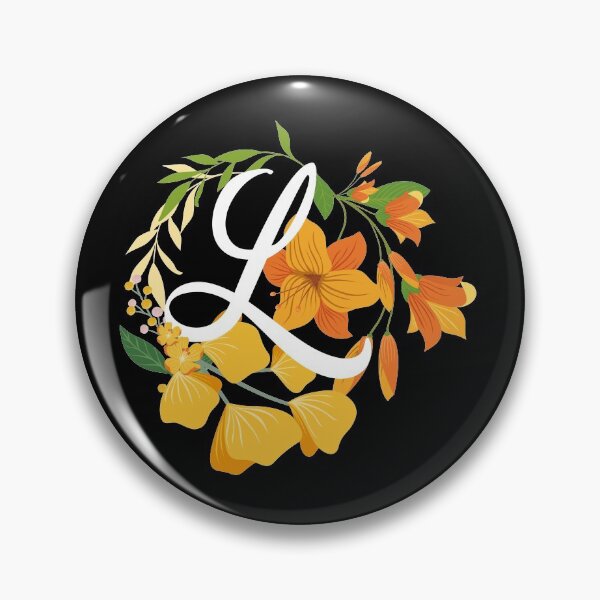 Item preview, Letter L Capital Alphabet Flowers Monogram Initial Garden designed and sold by skulltshirt.