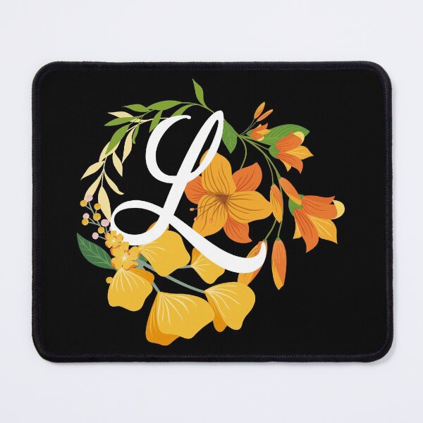 Item preview, Letter L Capital Alphabet Flowers Monogram Initial Garden designed and sold by skulltshirt.