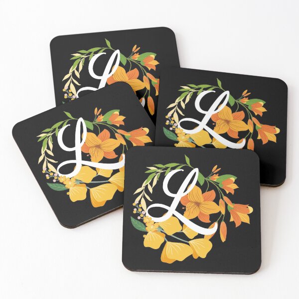 Item preview, Letter L Capital Alphabet Flowers Monogram Initial Garden designed and sold by skulltshirt.