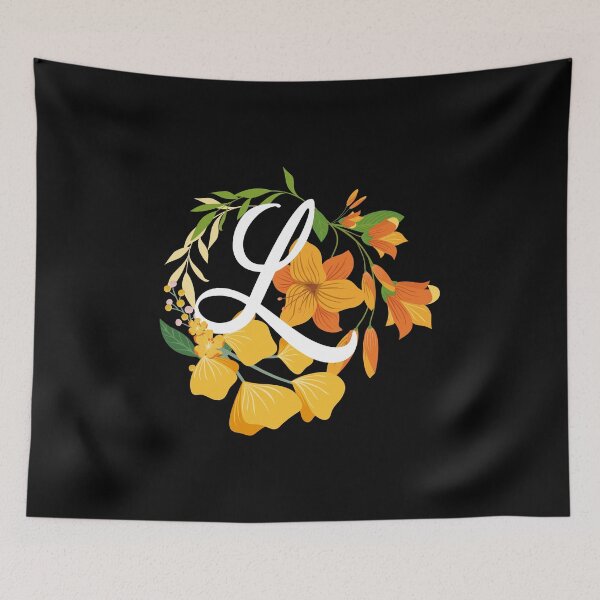 Item preview, Letter L Capital Alphabet Flowers Monogram Initial Garden designed and sold by skulltshirt.