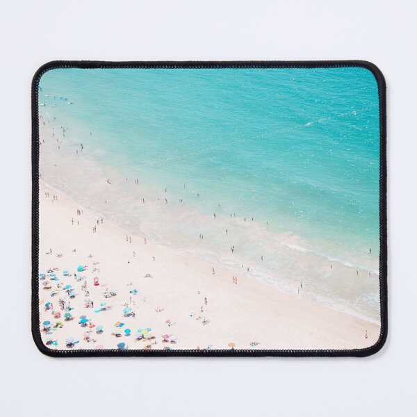 Item preview, Aerial Beach Summer - Crowded Beach Sun Umbrellas - Ocean - Sea - Travel photography by Ingrid Beddoes designed and sold by Ingrid Beddoes Photography.