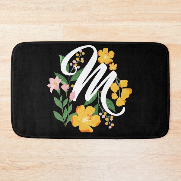 Item preview, Letter M Capital Alphabet Flowers Monogram Initial Garden designed and sold by skulltshirt.