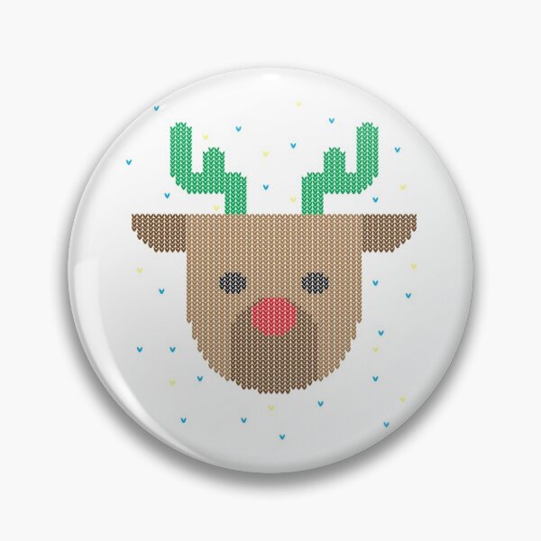 Item preview, Cute Christmas Rudolph Reindeer Cross Stitch designed and sold by roboticaldad.