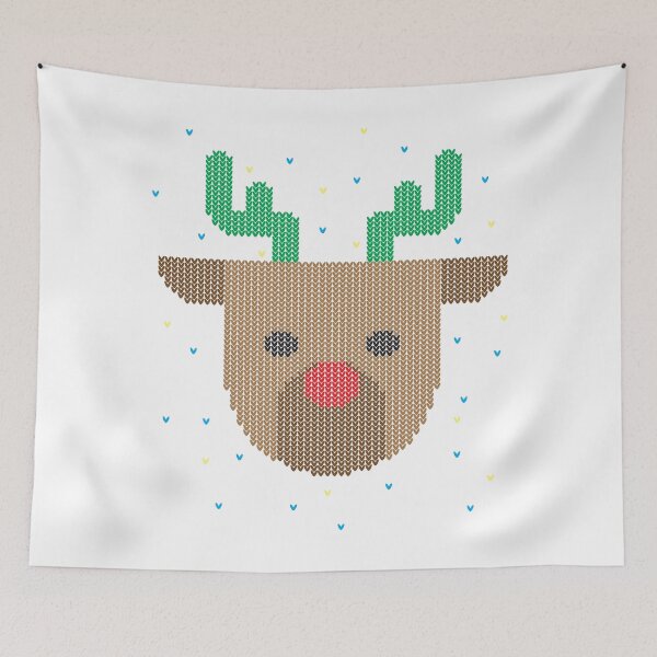 Item preview, Cute Christmas Rudolph Reindeer Cross Stitch designed and sold by roboticaldad.