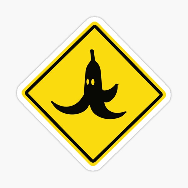Banana Sign Sticker