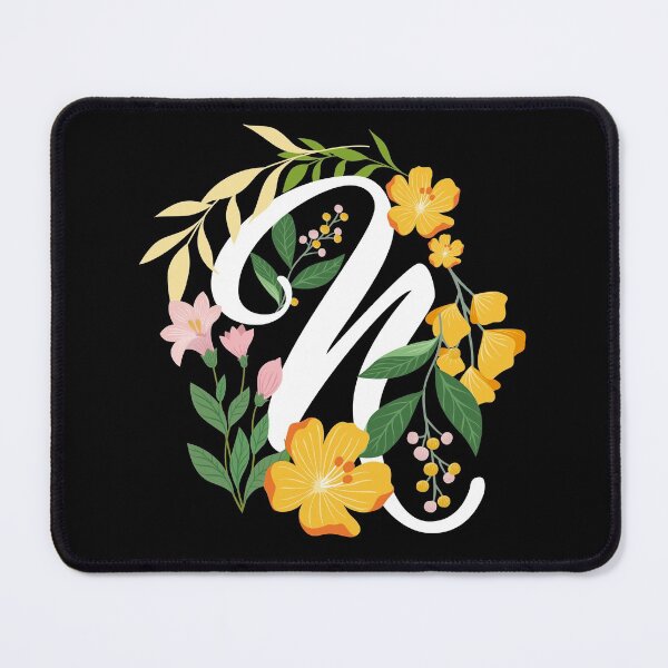 Item preview, Letter N Capital Alphabet Flowers Monogram Initial Garden designed and sold by skulltshirt.