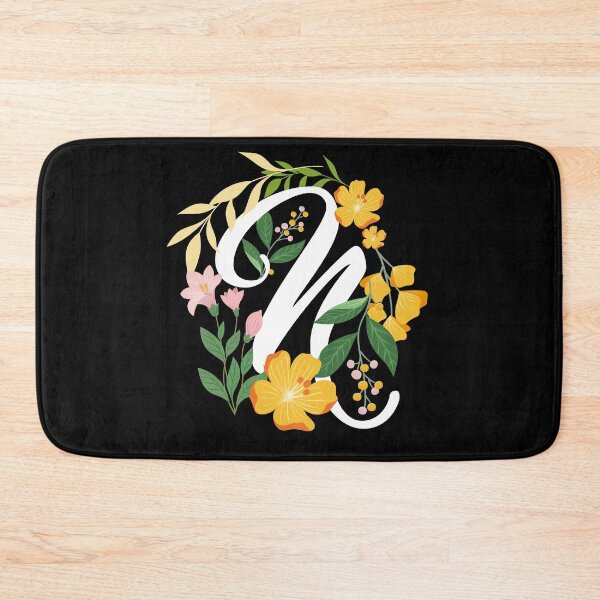 Item preview, Letter N Capital Alphabet Flowers Monogram Initial Garden designed and sold by skulltshirt.