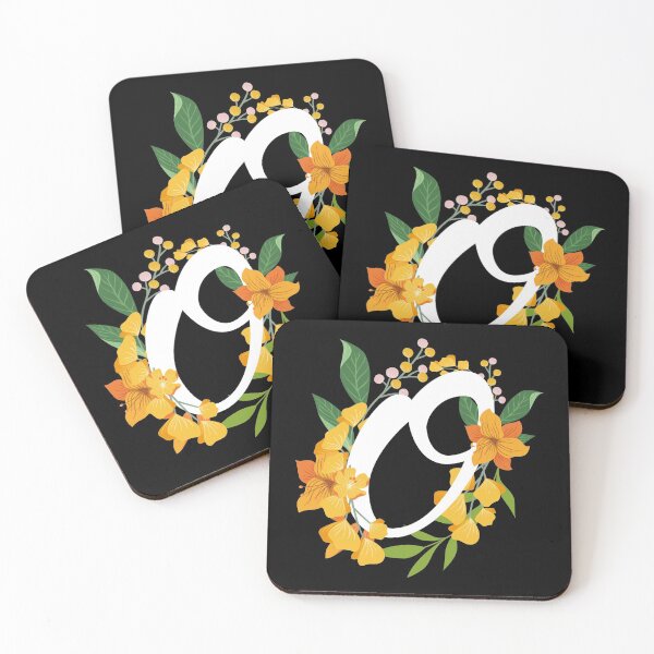 Item preview, Letter O Capital Alphabet Flowers Monogram Initial Garden designed and sold by skulltshirt.