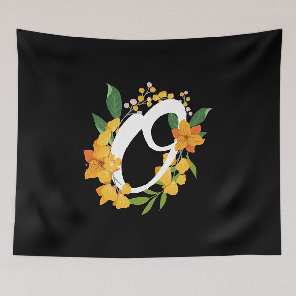 Item preview, Letter O Capital Alphabet Flowers Monogram Initial Garden designed and sold by skulltshirt.