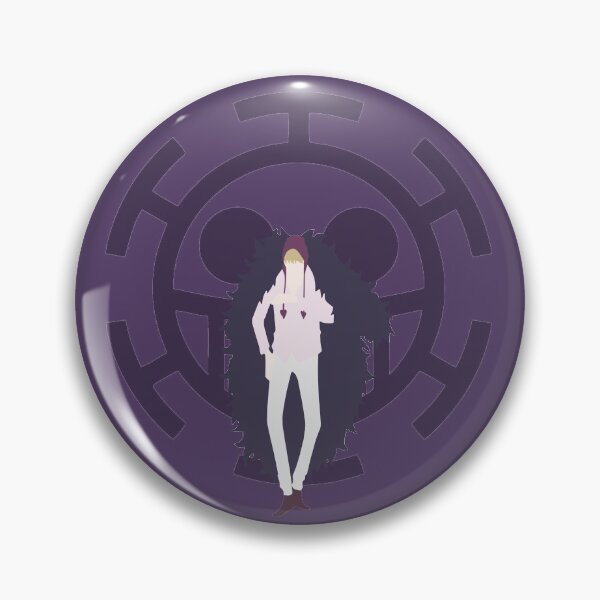 Item preview, Corazon purple one piece manga minimalist design art designed and sold by LeCoffre.