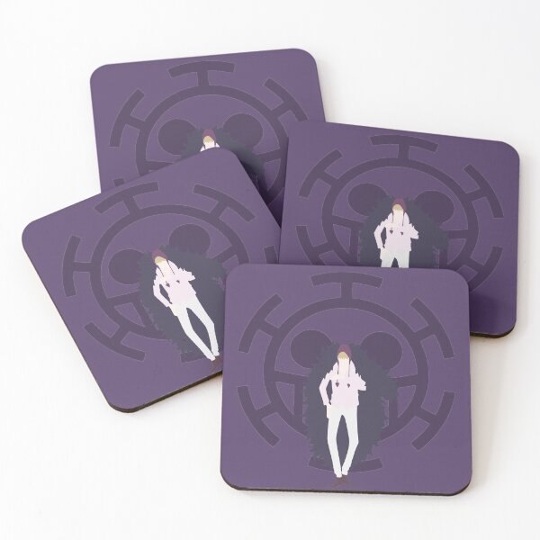 Item preview, Corazon purple one piece manga minimalist design art designed and sold by LeCoffre.