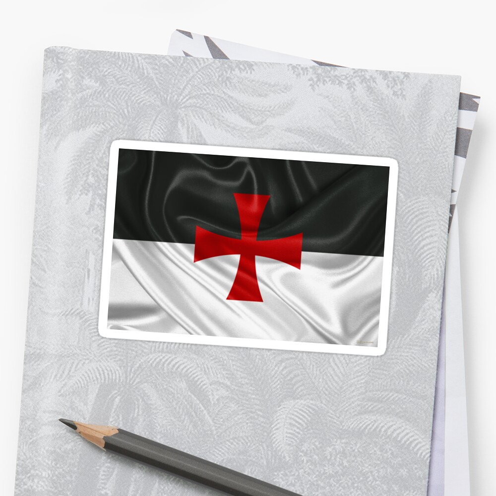 Flag Of The Knights Templar Sticker By Captain7 Redbubble