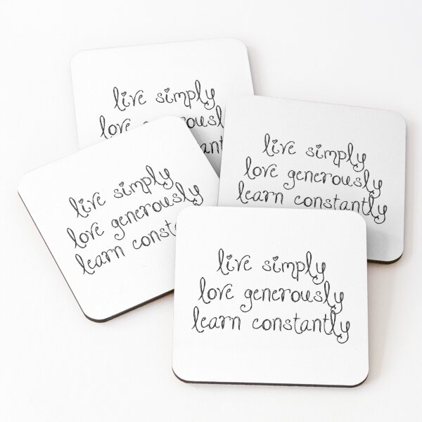Item preview, Inspiration - Live Simply Quote designed and sold by doodle189.